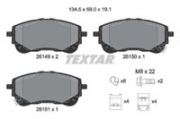 Textar BremsbeläGe Bremsbelegsatz Vorne FüR Toyota Corolla SchräGheck