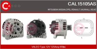 Casco Lichtmaschine Generator 125A 12V FüR Opel Movano Pritsche/Fahrgestell