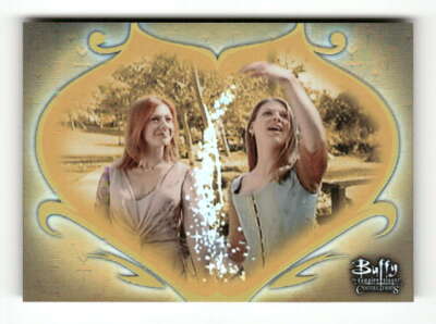 2003 Inkworks Buffy Connections 31 Willow + Tara: Magical Connection Amber Benso