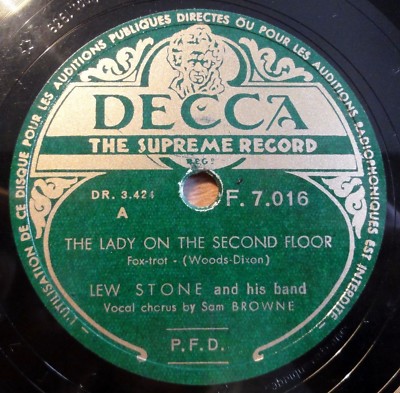 Lew Stone - The Lady... - Nice People - DECCA - /10'' 78 RPM 