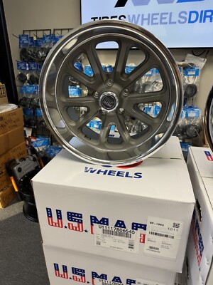 17x8 Gun Metal Wheels US Mags U111 Rambler 5x114.3 1 (Set of 4)  72.56