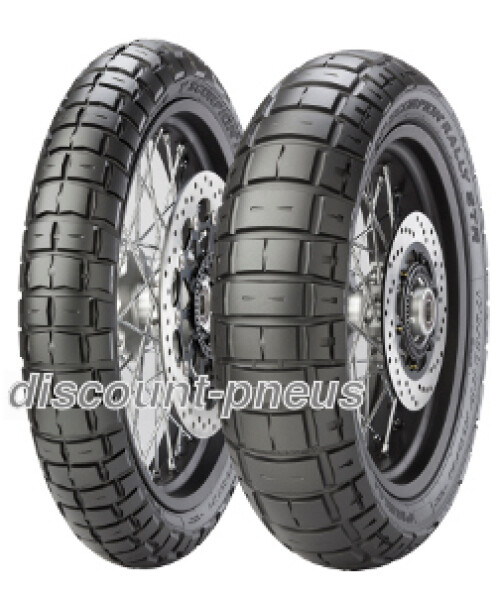 Pneu Pirelli Scorpion Rally STR 120/70 R17 58V pour moto trail et enduro