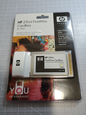 HP 2 Port Fire Wire Cardbus for iPod 2005 NEW NOS