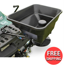 Sembradora de césped fertilizante motor ATV montaje 12 V UTV de 80 libras de capacidad agricultura
