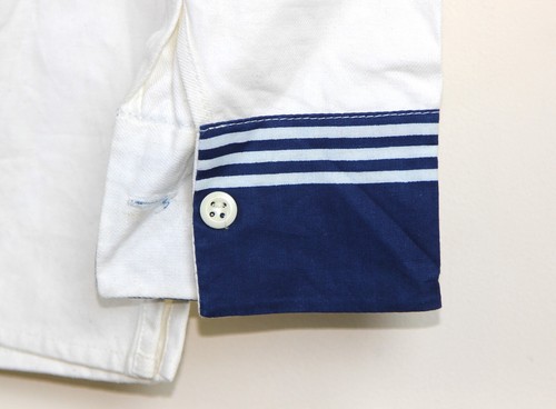Uniforme militar soviético camisa marinero azul blanco ropa de trabajo vintage para hombre azul marino - Imagen 3 de 6
