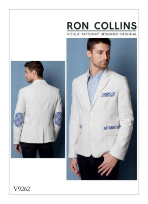 out-of-print: VOGUE Schnittmuster, Ron Collins, V9262, Herren Blazer, Gr. 40 -46
