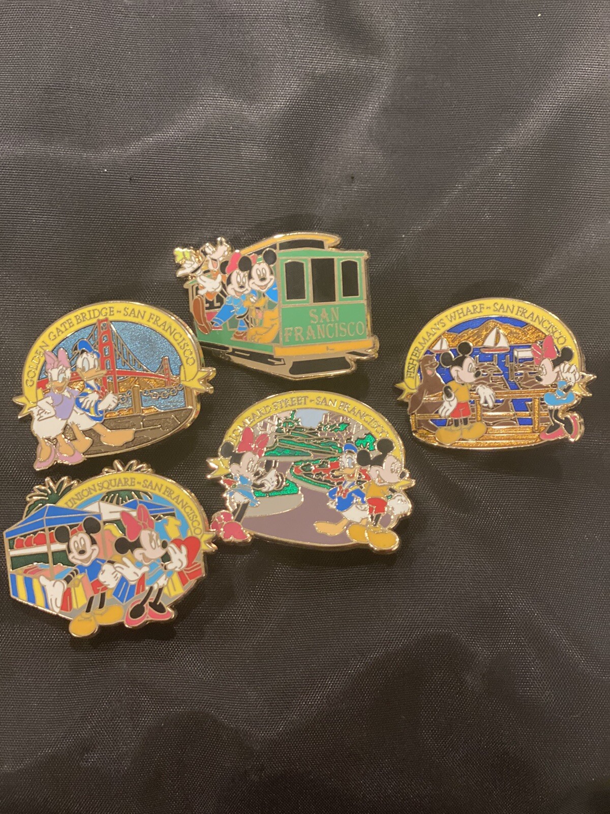 Disney Pins San Fransico Mickey and Friends Pin Set