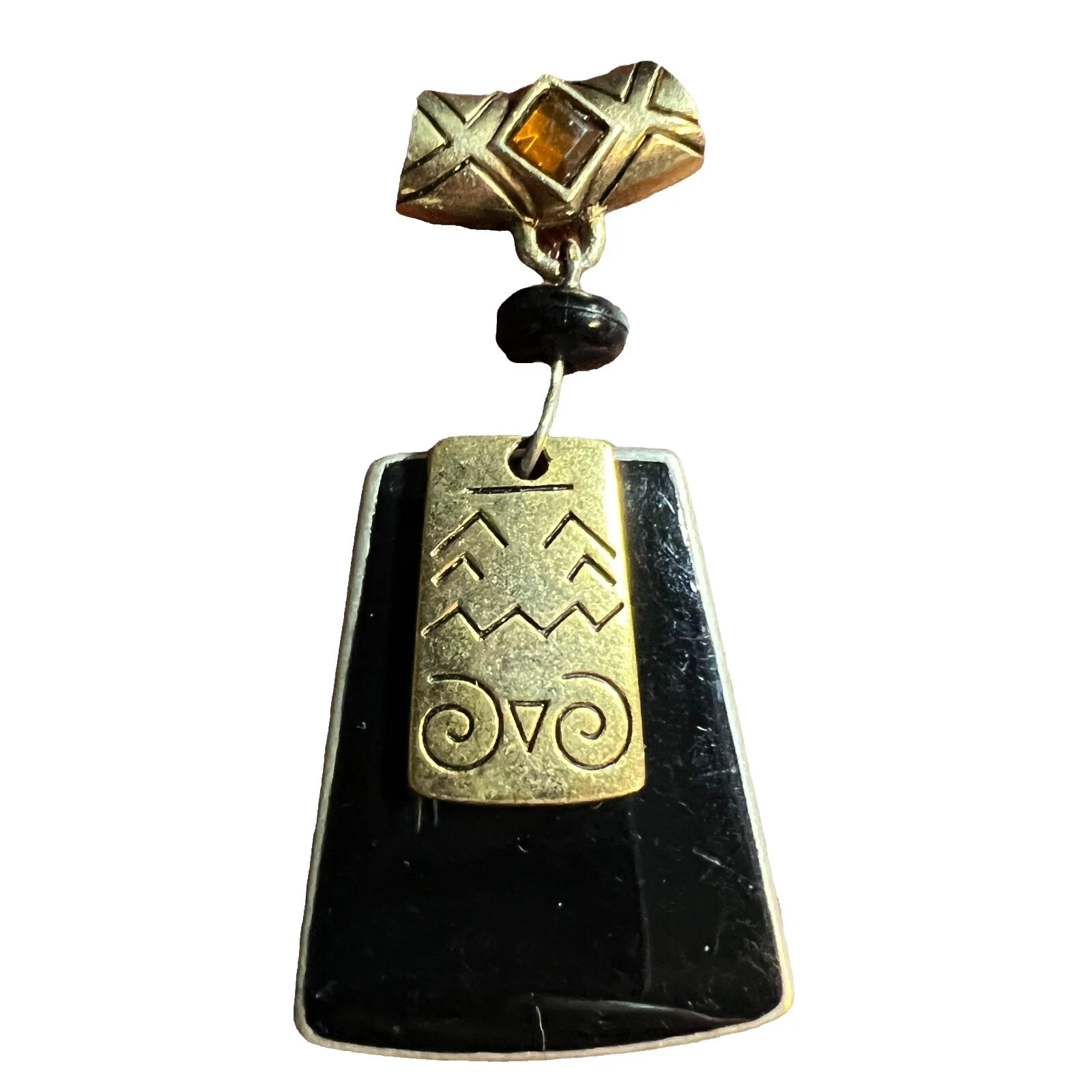 Piedra negra Kenneth Cole Moda Collares y Colgantes