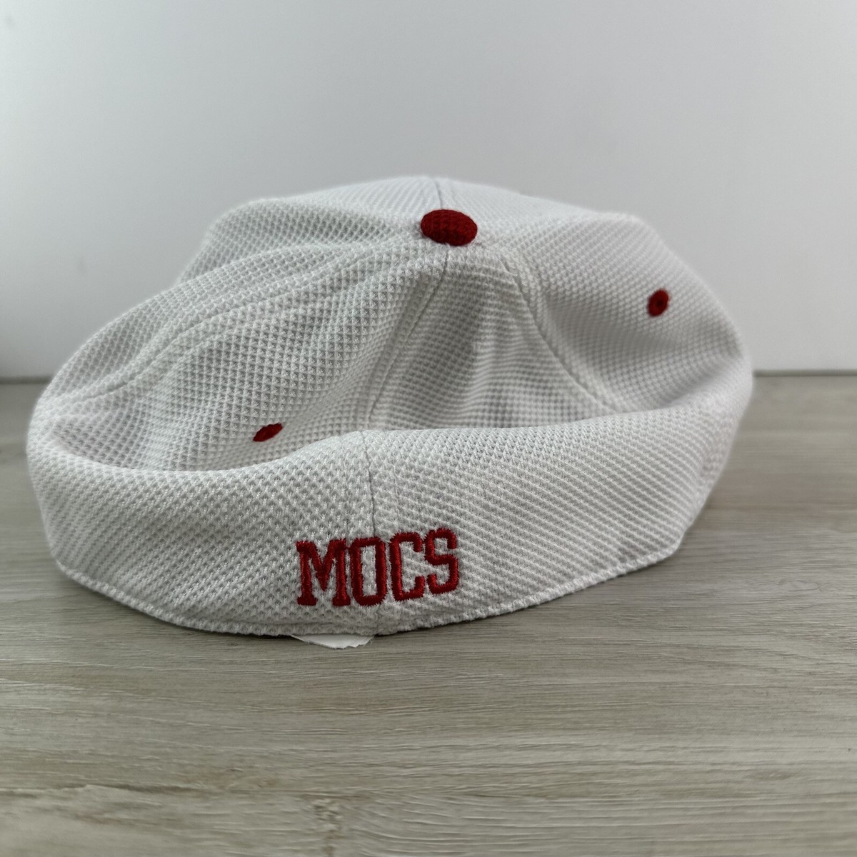 MOCS White and Red Adidas Hat Size Fitted Baseball Hat | eBay