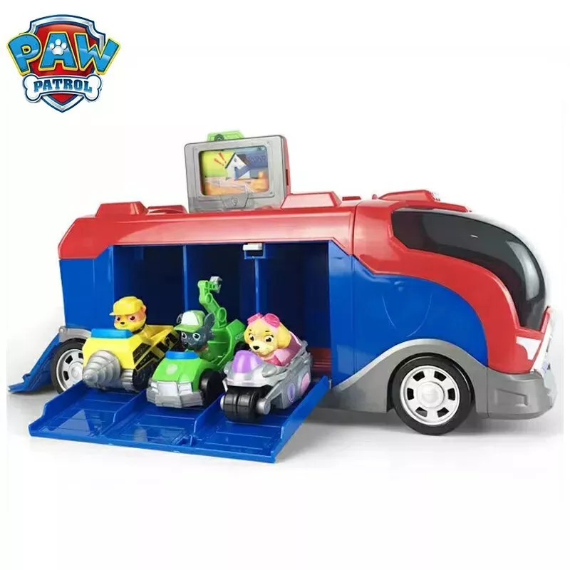 Paw Patrol Truck With 3 Vehicles Pat Patrol Toy Kids Cartoon