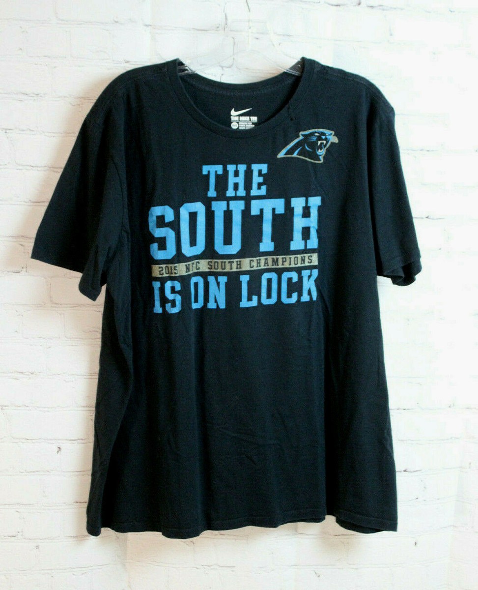 MD The Nike Tee 2015 NFC South Champs Carolina Panthers Tee T-Shirt Sz XXL