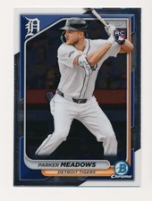 PARKER MEADOWS ⚾ 2024 Bowman Chrome RC Rookie Card #98 Detroit Tigers