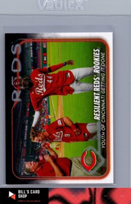 2024 Topps #133 Resilient Reds Rookies: Youth of Cincinnati Getting It Down