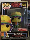 Funko POP Stranger Things Dustin Blacklight 828 Target Ex Box Damage