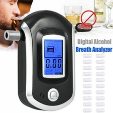 Digitaler Alkoholtester Polizeigenau 20 Mundstücke Promilletester Atem Messgerät