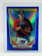 2014 Bowman Chrome Draft Top Prospects Braden Shipley Blue #275/399