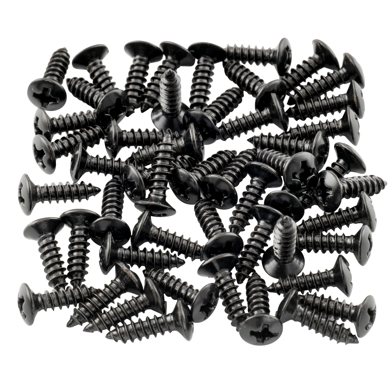 Musiclily 3x12mm Pickguard Screws Scratch Plate Screws for Fender Stratocaste...