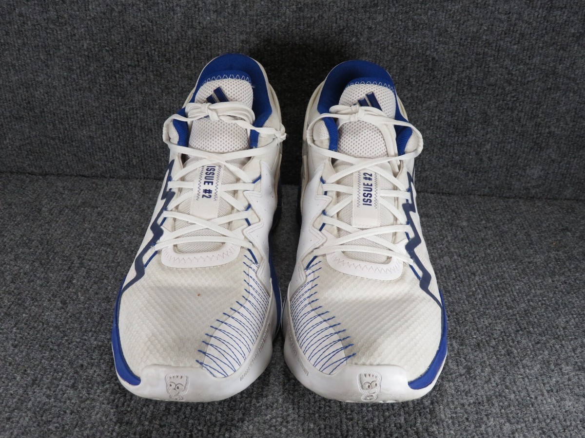 Size 14 - adidas D.O.N. Issue #2 White Royal Blue for sale