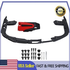 For 22-25 Honda Civic Engine Bay Side Panel Shields Jdm Red Black Valve Cover