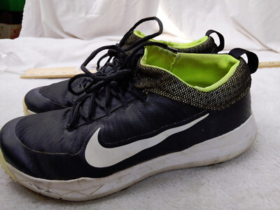 Nike FI Premiere Golf Sneakers Mens 11.5 45.5  Black White Spike Shoe 835421
