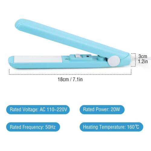 Womens Professional Mini Hair Iron Hair Straightener Curler Hair Irons Portable - Picture 2 of 18