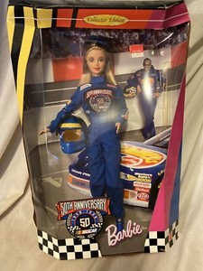 nascar barbie 50th anniversary ebay