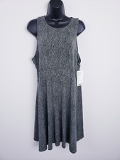 Athleta Dress XL Gray Black Santorini Thera Print Womens NEW CLEARANCE SALE