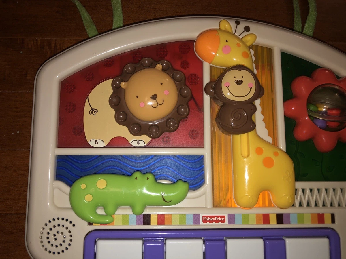 Crib piano toy by fisher sale price