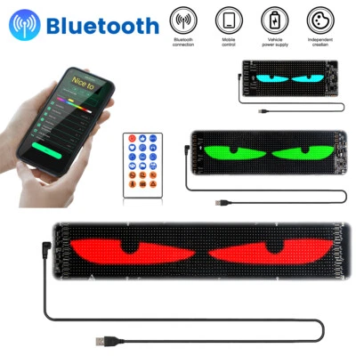 USB RGB Car Flexible Sign Scrolling Message LED Display Screen APP Programmable