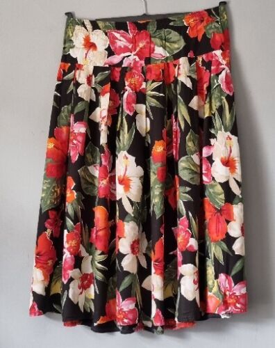 Vintage Mia Cassara Pippa Dee Skirt Summer Elasticated waist 14 - Afbeelding 1 van 5