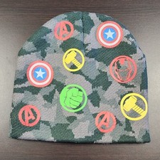 Marvel Avengers Beanie Hat Youth Super Hero Logo Cap OSFM