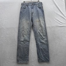 Vintage Wrangler Jeans Mens 30 28x31 Blue Blue Bell Western Cut Reproduction