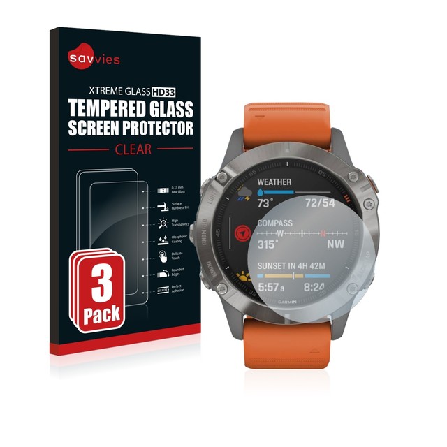 3x Garmin Fenix 6 Pro Pellicola Protettiva Vetro Temperato protezione  Proteggi | Acquisti Online su eBay