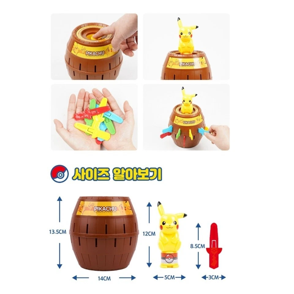 Pokemon Pikachu Ruleta Truco Juego TV Pop Up Juguete Familia Juego de Mesa Foto 4 de 4