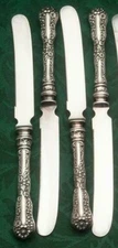 No.10 by Dominick & Haff Sterling Silver set of 4 luncheon Knives 8.5"