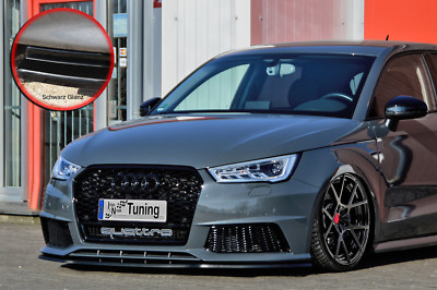 Spoilerschwert Frontspoiler Cuplippe aus ABS Audi S1 8X mit ABE schwarz glänzend