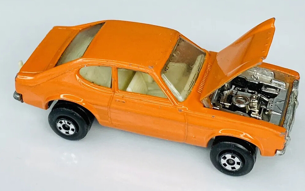 VINTAGE 1970 Matchbox Lesney Superfast #54 Ford Capri Orange