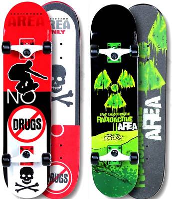 Area Skateboard 2 Design z Wahl Hochwertig Doppel Druck