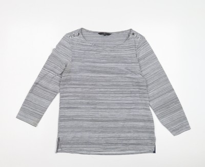 Jasper Conran Damen blau gestreiftes T-Shirt - Größe 12
