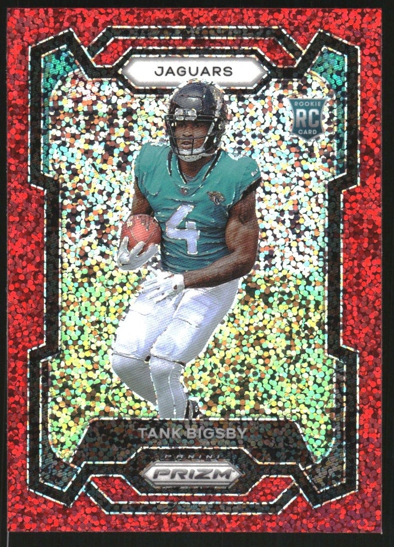 2023 Panini Prizm Prizms Red Sparkle #348 Tank Bigsby
