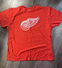 Fanatics Hockey Detroit Red Wings NHL T-Shirt Red & White Sz 3XL