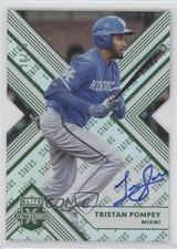 2018 Elite Extra Edition Status Emerald Die-Cut 16/25 Tristan Pompey Auto 3c2