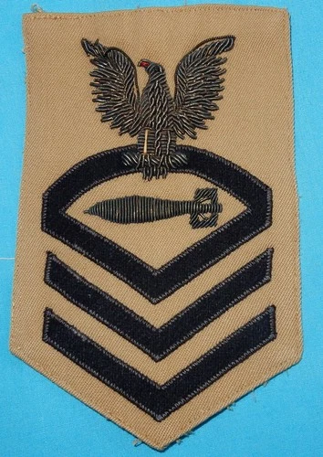 WW2 USN NAVY CPO RATE PATCH TORPEDOMAN'S MATE CHIEF PETTY OFFICER MILITARY BADGE