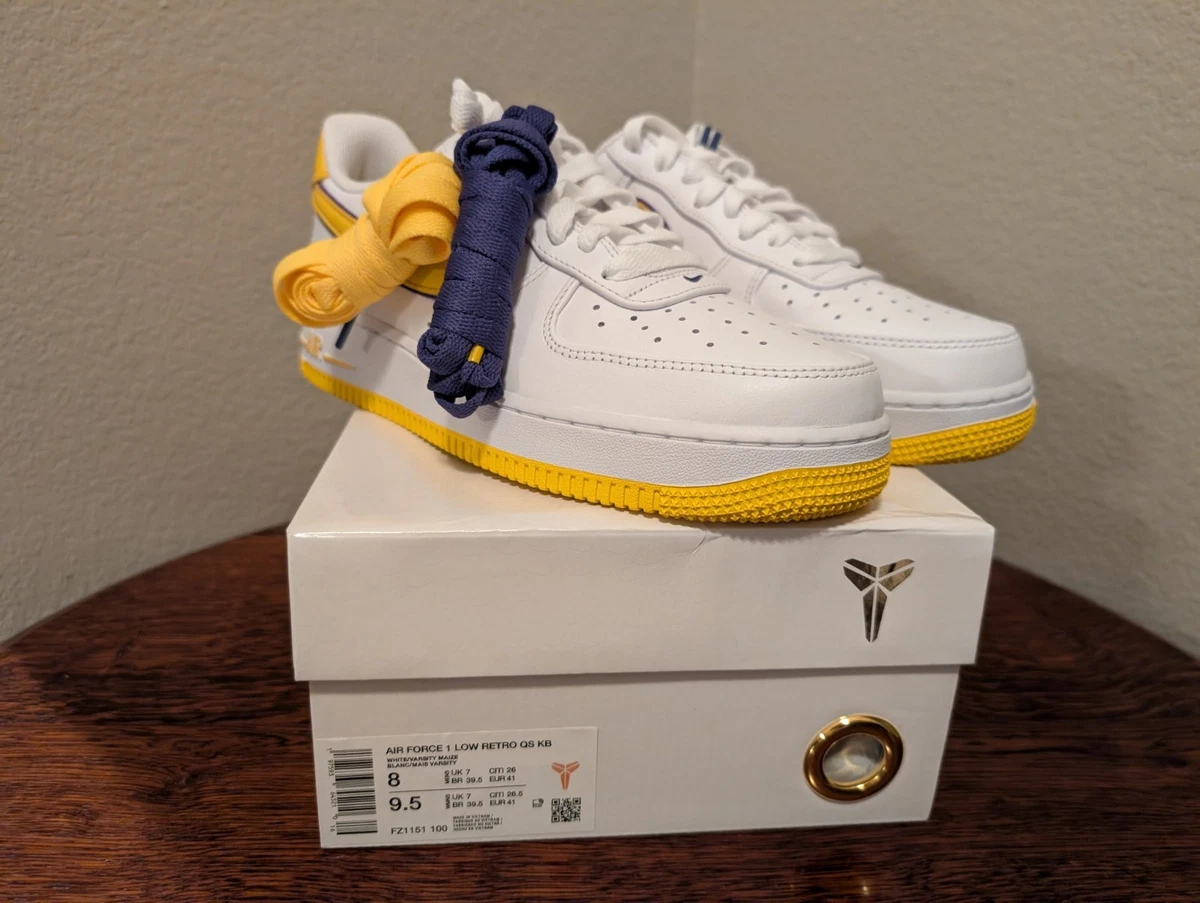 NEW Men's Size 8 Nike Kobe Bryant x Air Force 1 Low Retro QS