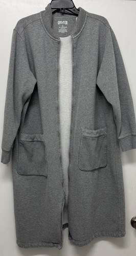 Duluth Trading M Stadium Jacke Sweatshirt Parka Duster Long Full Zip Athleisure - Bild 2 von 6