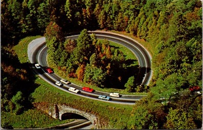 1969 Loop-Over US 441 Great Smoky Mountains Natl Park Postcard