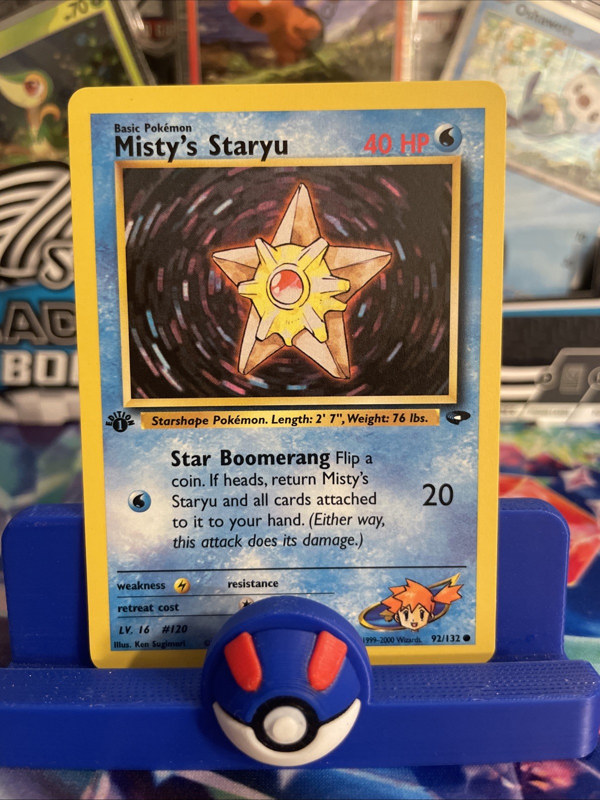 Pokemon - Misty's Staryu - Gym Challenge 92/132 1st Edition - Common - NM