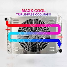 Maxx Cool Triple Pass Aluminum Radiator 1967 68 69 Camaro Firebird Wshroud Fan Maxx Cool Triple Pass Aluminum Radiator 1967 68 69 Camaro Firebird Wshroud Fan