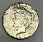 1927 Philadelphia Silver Peace Dollar About Uncirculated Details Better Date