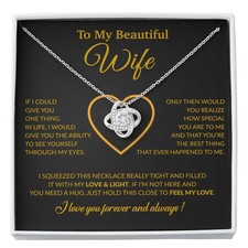 To My Wife Necklace, Christmas Gifts For Women, Anniversary Gift For Wife
